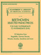 Beethoven: Selected Piano Pieces for Early Intermediate to Intermediate Level piano sheet music cover